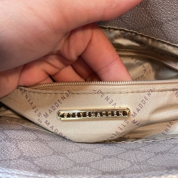 Steve‎ Madden Rare Dragon Light Cream & Pink Backpack Woman’s Purse - Picture 4 of 7